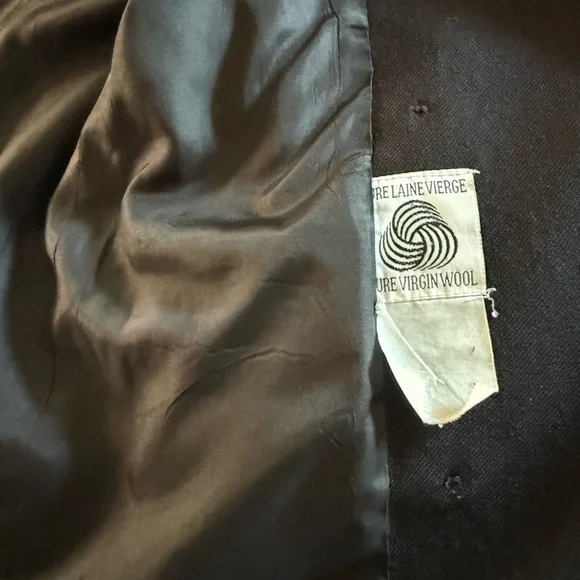 Vintage Double-Breasted Wool Blazer | Women's Size 6 - Picture 6 of 7